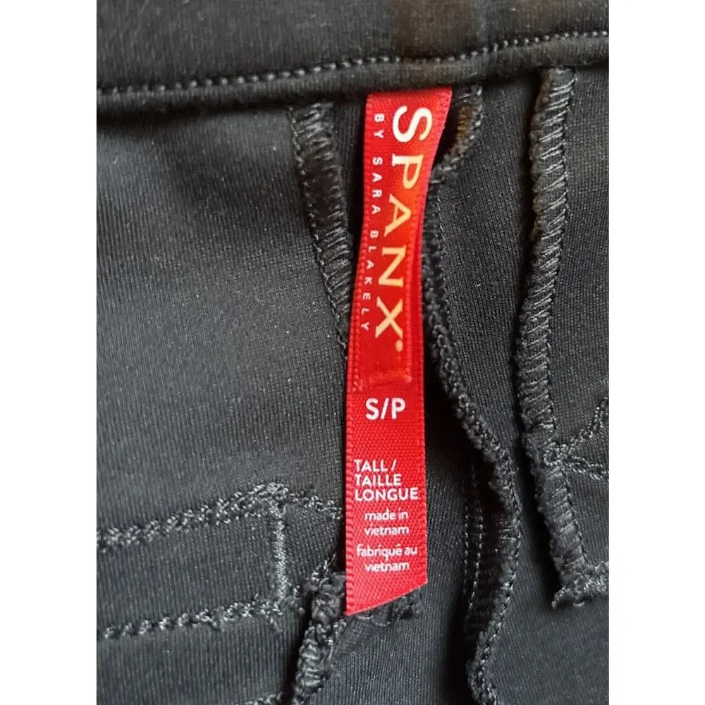 Spanx The Perfect Pant Ankle Sz Small Tall Back Seam Black Ponte Pull On Stretch - Picture 9 of 11